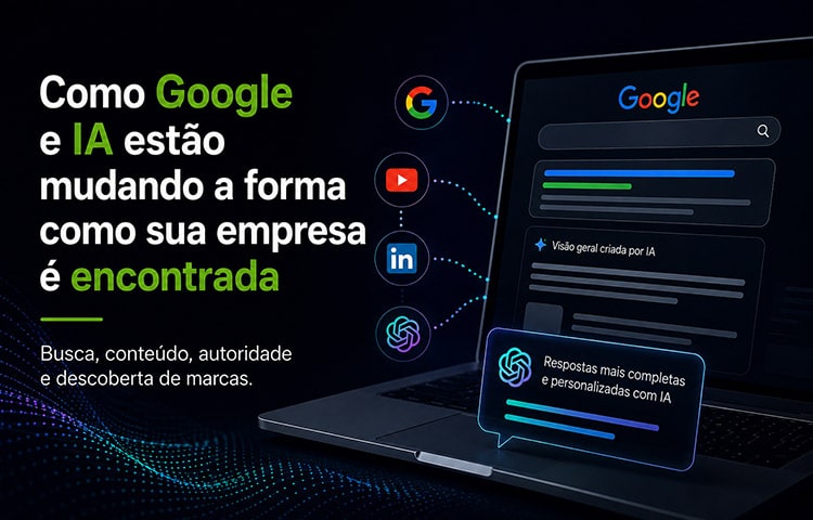 Como Google e IA estão mudando a forma como sua empresa é encontrada